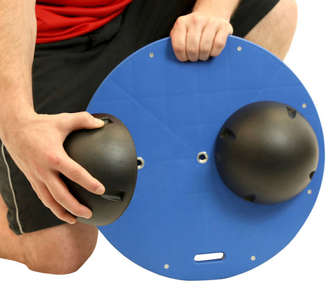 CanDo Balance Board Combo 16" circular wobble/rocker board - 3" height - black - FE-10-2024