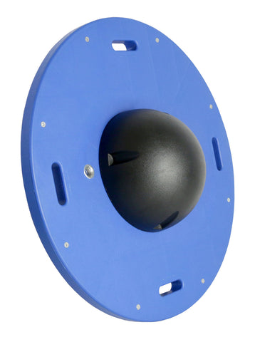 CanDo Balance Board Combo 16" circular wobble/rocker board - 3" height - black