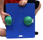 CanDo Balance Board Combo 15" x 18" wobble/rocker board - 2" height - green - FE-10-2032