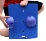 CanDo Balance Board Combo 14" x 18" wobble/rocker board - 2.5" height - blue - FE-10-2033