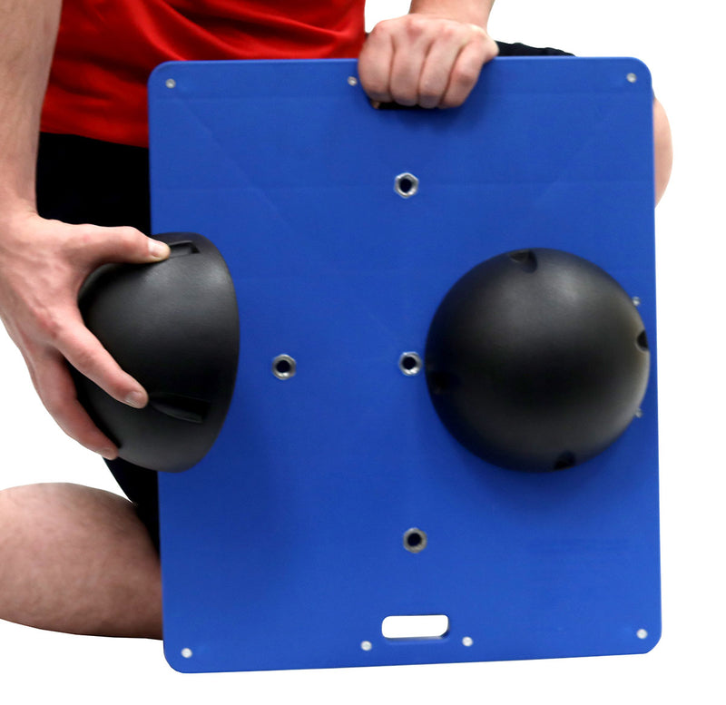 CanDo Balance Board Combo 15" x 18" wobble/rocker board - 3" height - black - FE-10-2034