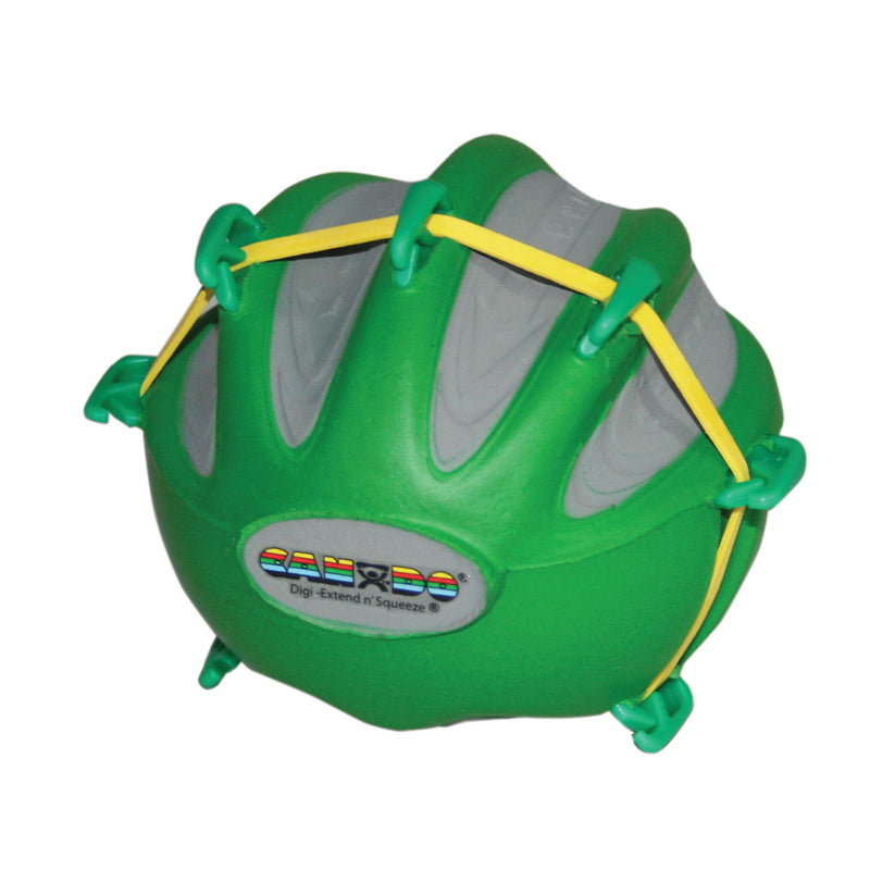 CanDo Digi-Extend n' Squeeze Hand Exerciser - Small - Green, moderate - FE-10-2272