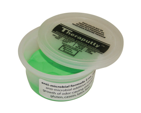 CanDo Antimicrobial Theraputty Exercise Material - 2 oz - Green - Medium - FE-10-2603
