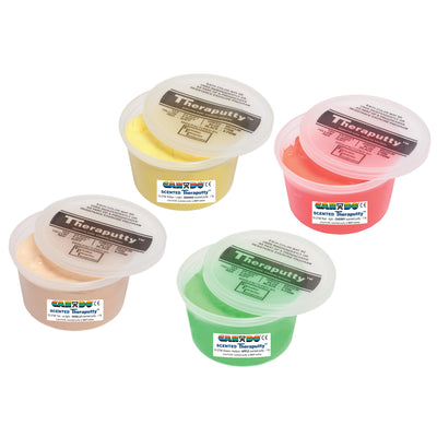CanDo Scented Theraputty Exercise Material - 1 lb - 4-piece set (tan-green)