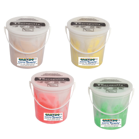 CanDo Scented Theraputty Exercise Material - 5 lb - 4-piece set (tan-green) - FE-10-2797