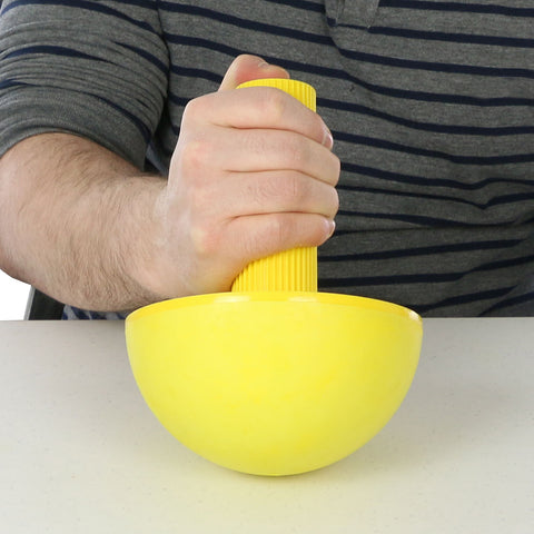 CanDo Wrist/Forearm Exerciser, X-Large, Yellow, Handle and Ball - FE-10-2994