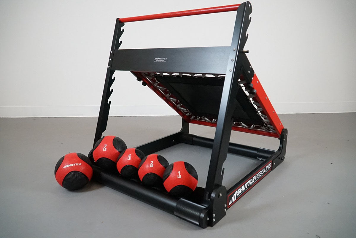 Shuttle Red Rebound Set with 5 Medicine Balls