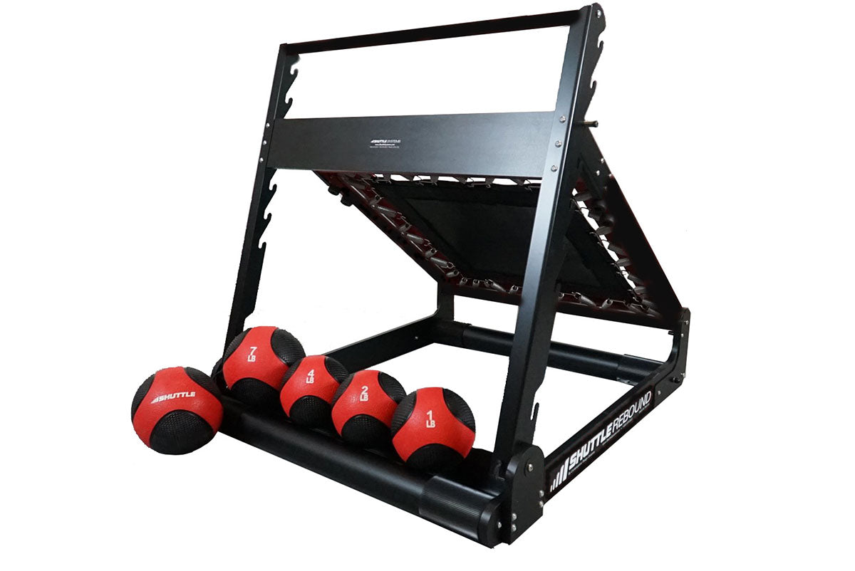 Shuttle Black Rebound Set with 5 Medicine Balls