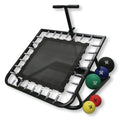 CanDo Square Ball Rebounder, Metal Rack, 5-Piece Set (1 ea: 2, 4, 7, 11, 15 lb.)