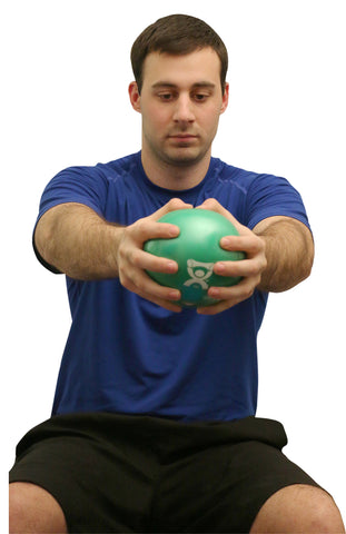 CanDo WaTE Ball - Hand-held Size - Green - 5" Diameter - 4.4 lb - FE-10-3163