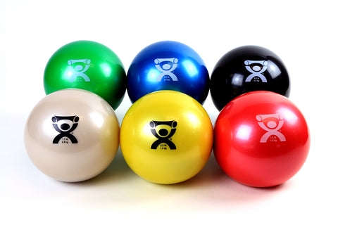 CanDo WaTE Ball - Hand-held Size - 6-piece set (1 each: tan, yellow, red, green, blue, black) - FE-10-3166