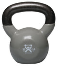 CanDo vinyl-coated kettlebell - Silver - 25 lb