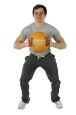 CanDo, Molded Dual Handle Medicine Ball, Gold, 22 lb. (10 kg) - FE-10-3288