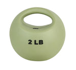 CanDo One Handle Medicine Ball - 2 lb - Tan