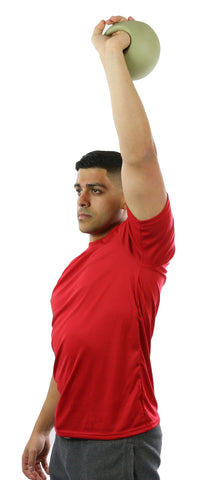 CanDo One Handle Medicine Ball - 2 lb - Tan - FE-10-3290