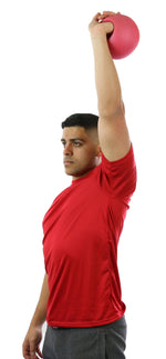 CanDo One Handle Medicine Ball - 5 pc set (Tan, Yellow, Red, Green, Blue) - FE-10-3295