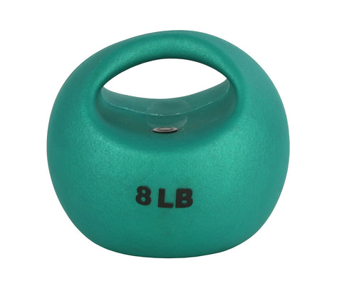 CanDo One Handle Medicine Ball - 8 lb - Green