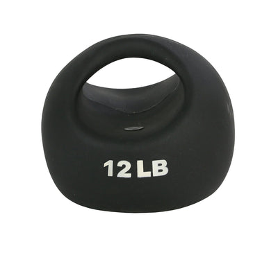 CanDo One Handle Medicine Ball - 12 lb - Black