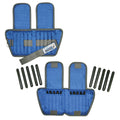 The Adjustable Cuff ankle weight - 10 lb - 20 x 0.5 lb inserts - Blue - pair