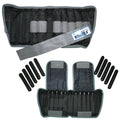 The Adjustable Cuff ankle weight - 20 lb - 20 x 1 lb inserts - Black - pair