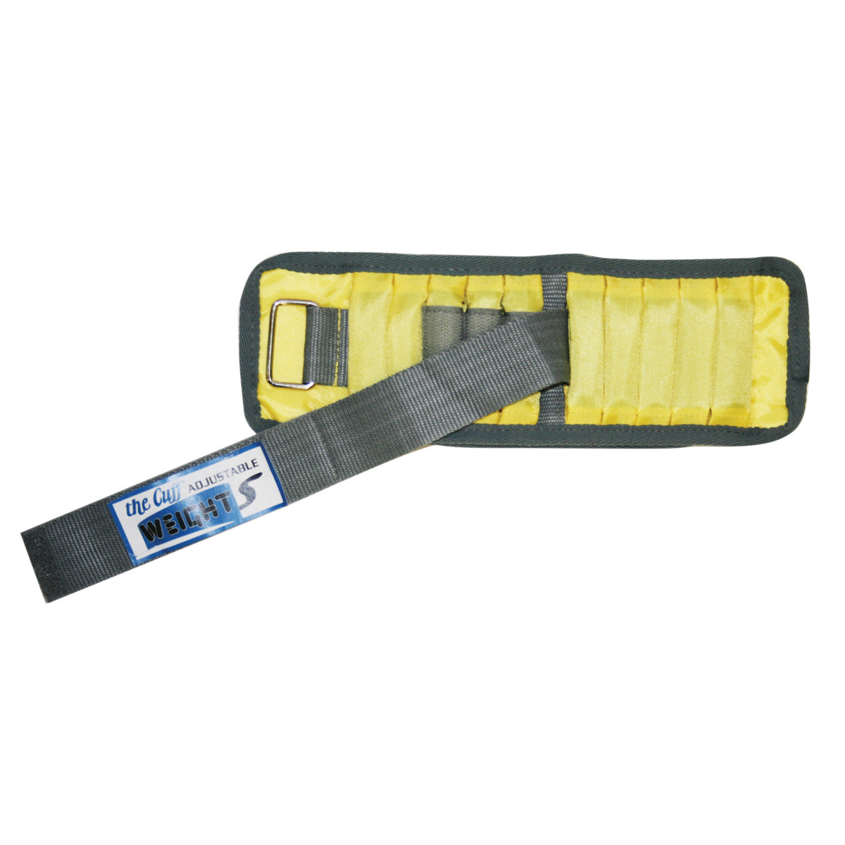 The Adjustable Cuff wrist weight - 2 lb - 10 x 0.2 lb inserts - Yellow - each - FE-10-3340-1