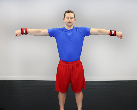 CanDo Weight Straps - 2 lb Set (2 each: 1 lb weight) - Red - FE-10-3381-2