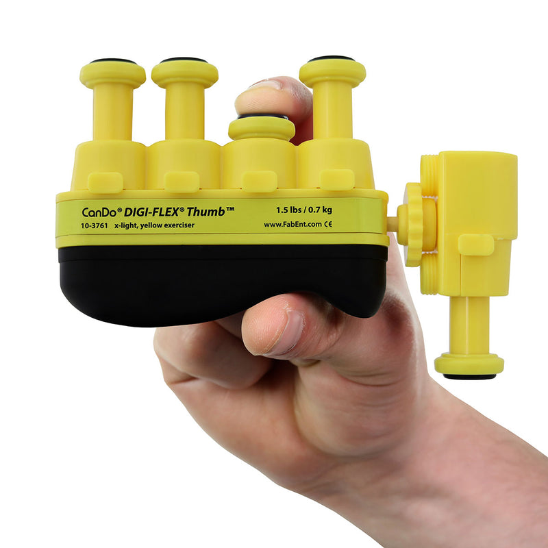 Digi-Flex Thumb - Set of 5 (1 each: yellow, red, green, blue, black), with plastic stand - FE-10-3785