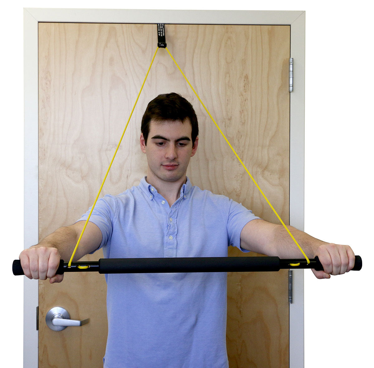 CanDo over door exercise bar and tubing, Yellow - x-light - FE-10-5060