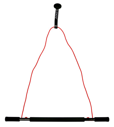 CanDo over door exercise bar and tubing, Red - light