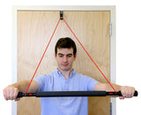 CanDo over door exercise bar and tubing, Red - light - FE-10-5061