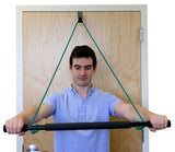 CanDo over door exercise bar and tubing, Green - medium - FE-10-5062