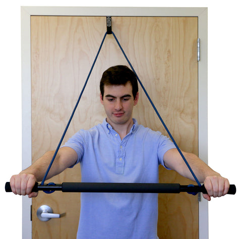 CanDo over door exercise bar and tubing, Blue - heavy - FE-10-5063