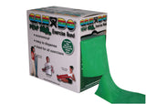 CanDo Low Powder Exercise Band - 100 yard Perf 100 roll - Green - medium