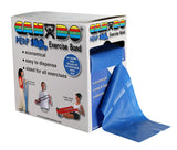 CanDo Low Powder Exercise Band - 100 yard Perf 100 roll - Blue - heavy