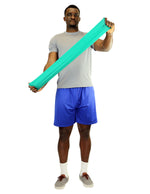 CanDo Low Powder Exercise Band - 25 yard roll - Green - medium - FE-10-5273