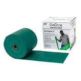 CanDo Low Powder Exercise Band - 50 yard roll - Green - medium