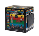 CanDo Low Powder Exercise Band - 25 yard roll - Black - x-heavy
