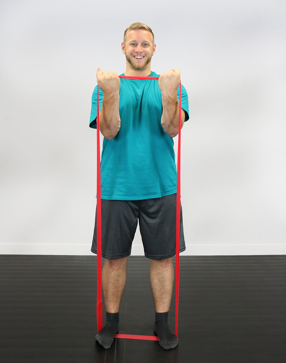 CanDo Band Exercise Loop - 30" Long - Red - light - FE-10-5292