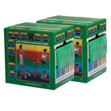 CanDo Low Powder Exercise Band - Twin-Pak - 100 yard (2 x 50 yard rolls) - Green - medium