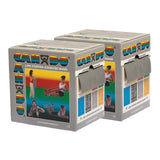 CanDo Low Powder Exercise Band - Twin-Pak - 100 yard (2 x 50 yard rolls) - Silver - xx-heavy