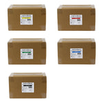 CanDo Low Powder Exercise Band - Twin-Pak - 100 yard - 5 color set (2 x 50 yard boxes of each color: Yellow, Red, Green, Blue, Black) - FE-10-5498