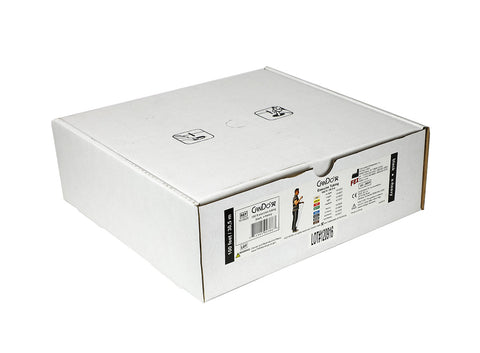 CanDo Low Powder Exercise Tubing - 100' dispenser roll - Black - x-heavy - FE-10-5525