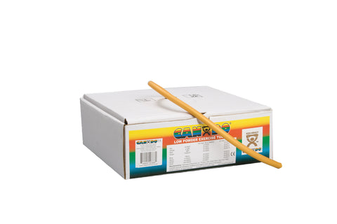 CanDo Low Powder Exercise Tubing - 100' dispenser roll - Gold - xxx-heavy - FE-10-5527