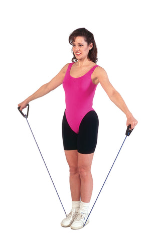 CanDo Tubing with Handles Exerciser - 48" - Blue - heavy - FE-10-5564