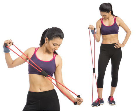 CanDo Tubing BowTie Exerciser - 22" - Blue - heavy - FE-10-5584