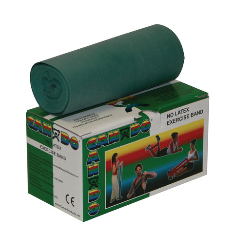 CanDo Latex Free Exercise Band - 6 yard roll - Green - medium