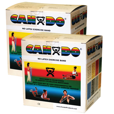CanDo Latex Free Exercise Band - 100 yard (2 x 50 yard rolls) - Tan - xx-light