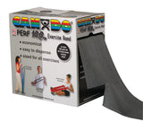 CanDo Latex Free Exercise Band - 100 yard Perf 100 roll - Black - x-heavy