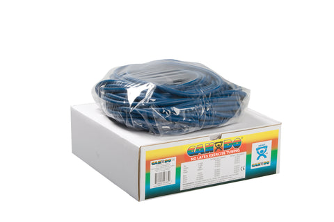 CanDo Latex Free Exercise Tubing - 100' dispenser roll - Blue - heavy