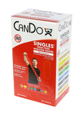 CanDo Latex Free Exercise Band - box of 30, 5' length - Red - light